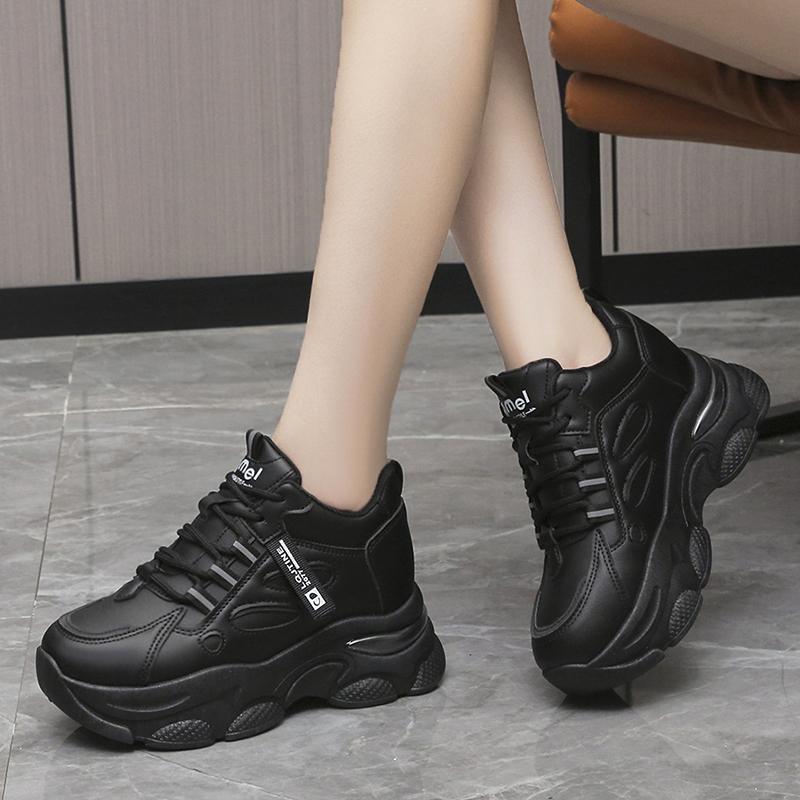Fashion Autumn Casual Shoes for Woman Platform Lace-Up 2024 High Quality Wear Resistant Women's Vulcanized Shoes Zapatos De Mujer
