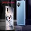 Рождественский прозрачный чехол с мультяшным снеговиком для Xiaomi Mi Poco X3 NFC M3 Pro F3 F1 11 Lite 12 Note 10 11T 9T, прозрачный чехол для телефона