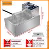 Dual Tank Stainless Steel Electric Deep Fryer - Constant Temp Fryer for Skewers, French Fries, Street Food.