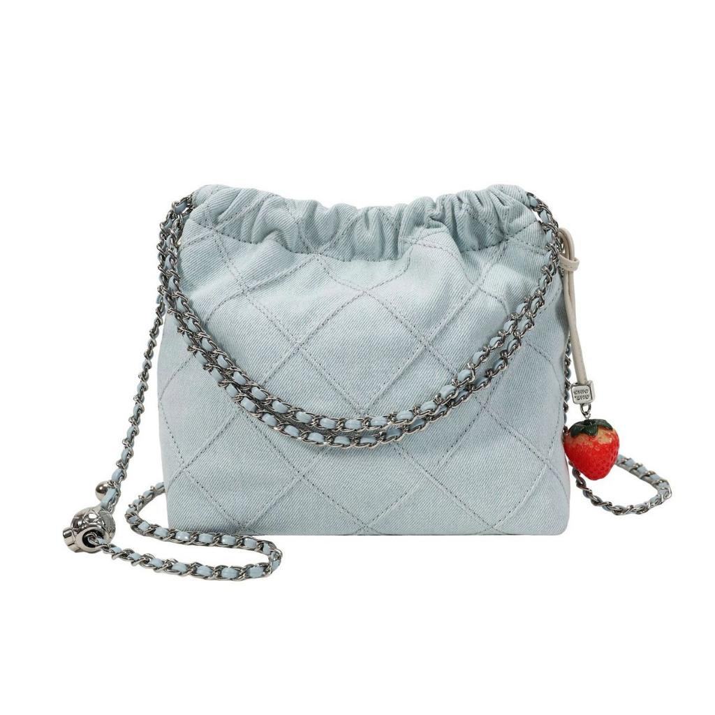Морской бриз слегка пьян. Сумка-тоут, суперпопулярная среди женщин. Сумка-цепочка Light Blue Diamond, маленькая сумка через плечо