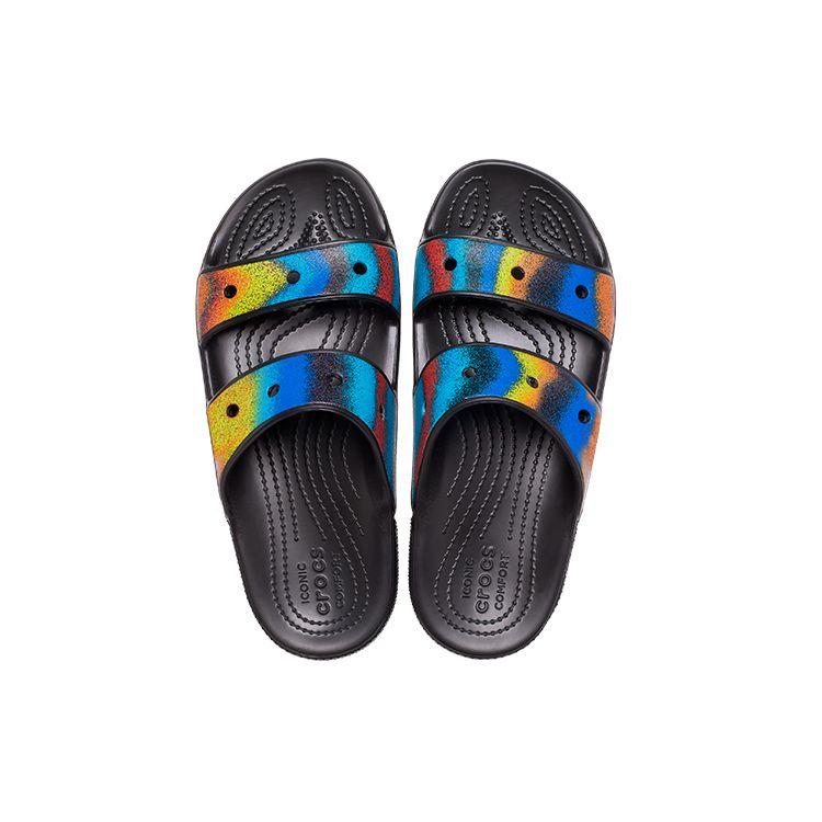 Crocs Классические шлепанцы Galaxy Render Casual Унисекс Обувь Черный Мультиколор 208055-0C4