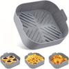 2pcs Silicone Air Fryer Liners, Heat Resistant Easy Clean Air Fryer Silicone Pot, Suitable for Air Fryer Accessories