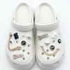 12 шт. подвеска для обуви Crocs DIY металлическая цепочка жемчужные стразы украшения для обуви пряжка для Croc подвески отверстия обувь аксессуары