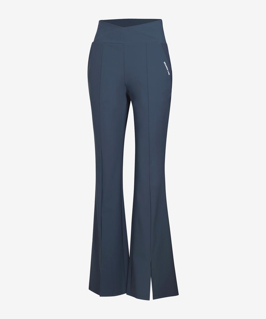 GRANDE LINE El-Stretch Cross Slit Bootcut Pants_4 Colors