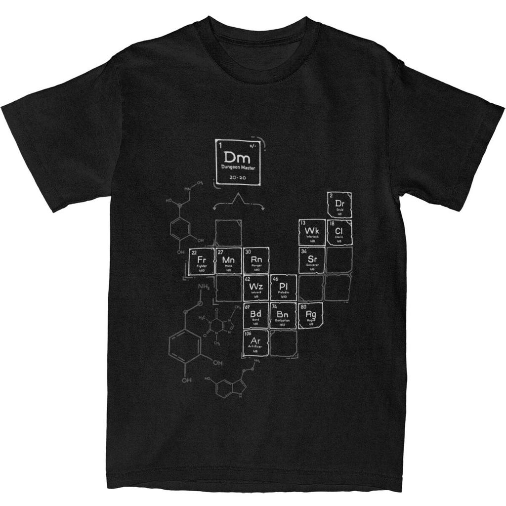 Chemistry Of Roleplay DnD Science Of D Dice Merchandise T Shirt Unisex Women Dungeon Dragon Leisure Cotton Unique Tee Shirts