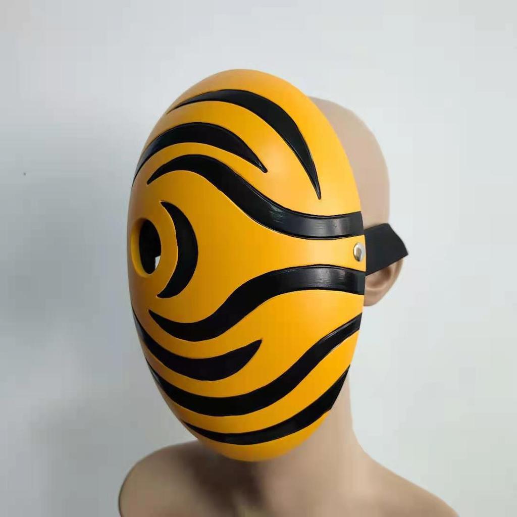 Naruto mask, Halloween party mask, Naruto anime, Uchiha Obito, resin latex mask