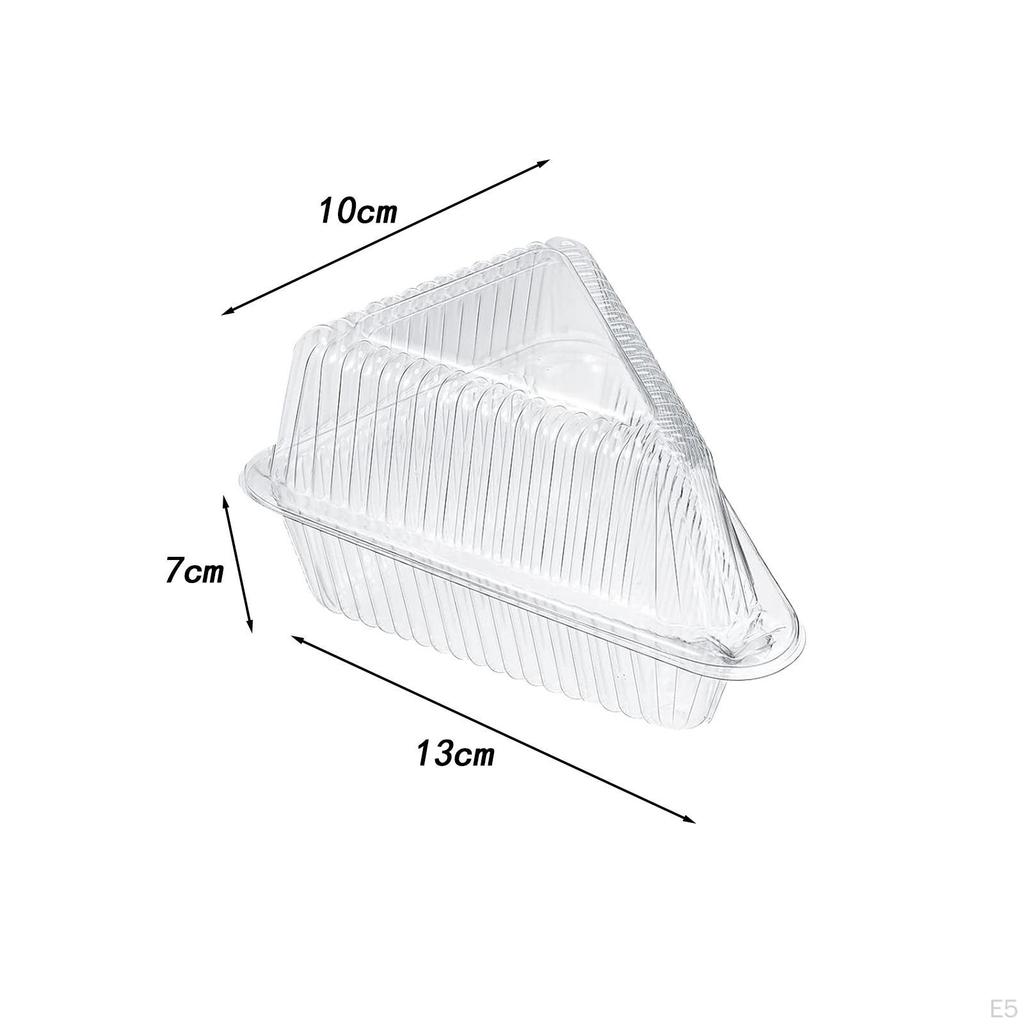 Контейнеры для ломтиков торта с крышкой Контейнер на шарнирах для пирогов 100шт.