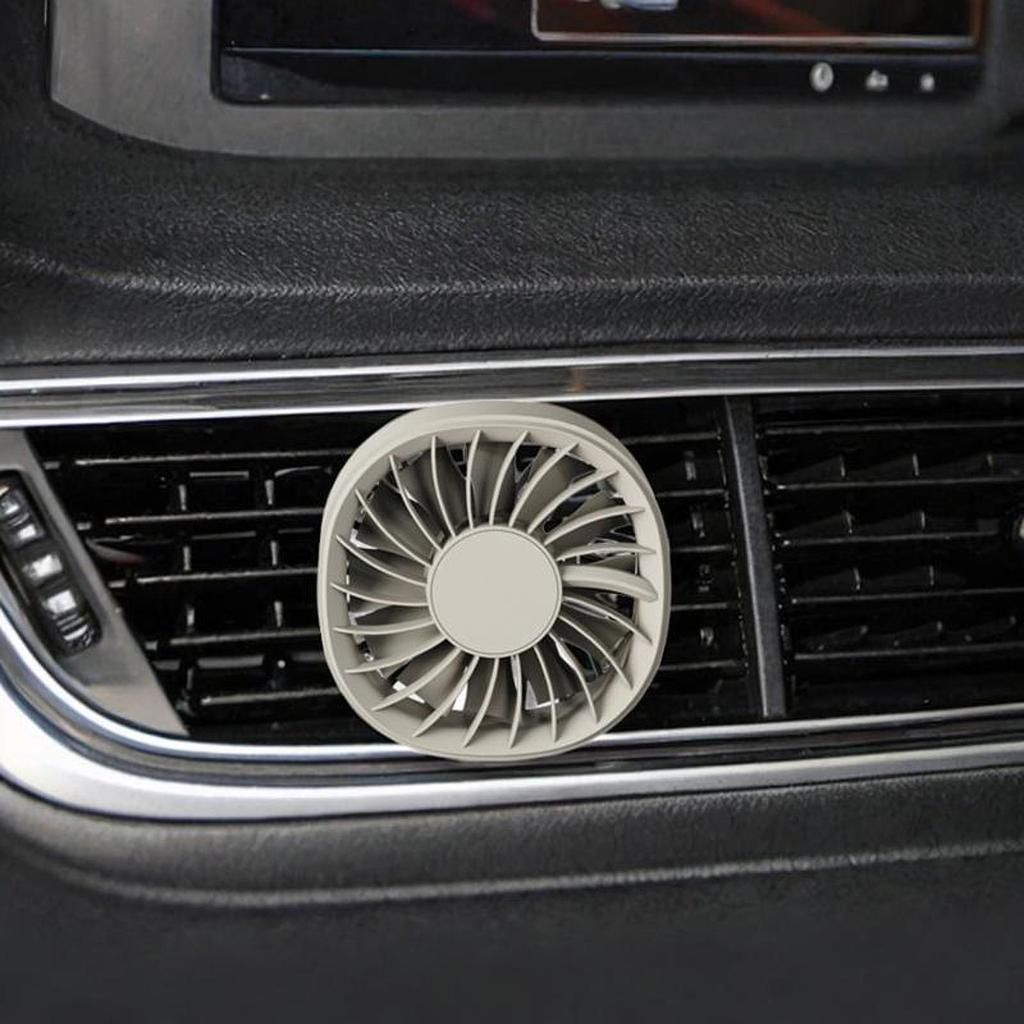 Portable Small Fan 3 Speed Adjustable Strong Wind,Car Fan for Vent Clip on Sturdy Auto Air Circulator for Truck SUV Sedan Device