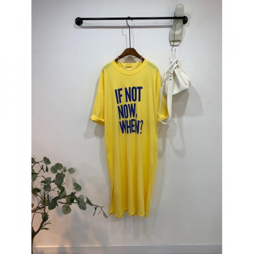 C S In The Room If Not letterIng Slit Flare Short Sleeve Long dreSS 4 ColorS