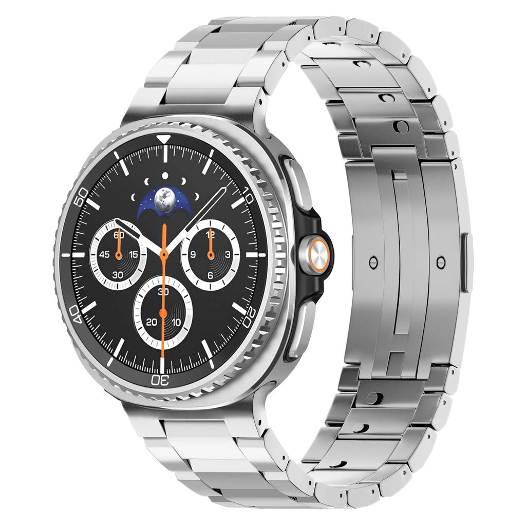 Титановый металлический ремешок без зазоров для Samsung Galaxy Watch 8 Classic 46мм/44мм 40мм Браслет, Быстрая регулировка длины (Инструменты не требуются)