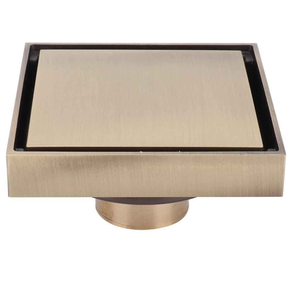 Square Floor Drain 10x10cm/3.9x3.9in Floor Drain Strainer Durable Hair Catcher Drain  Garage Drain