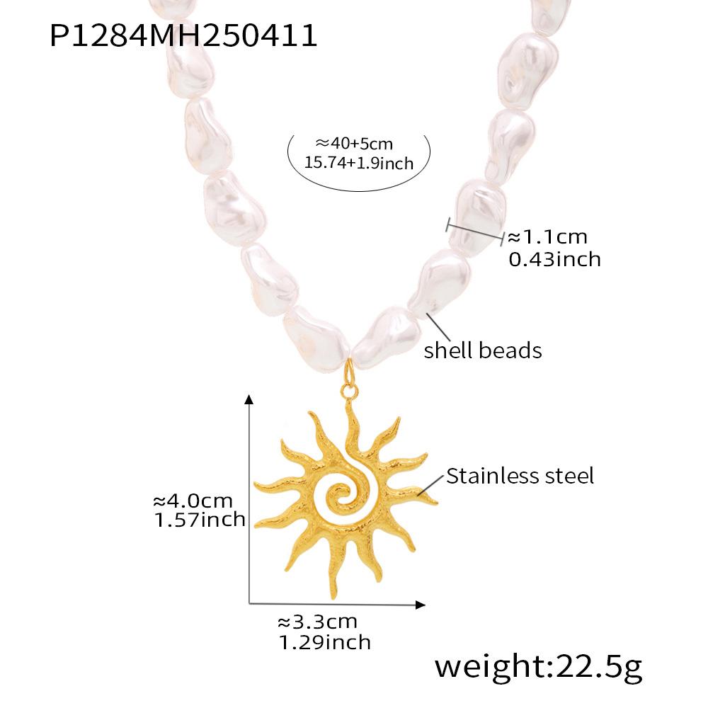Ocean Series, Pearl, Starfish, Multi Accessory Collarbone Necklace, Fashionable, Light Luxury, Beach Style