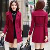 Women's Fall Medium-length Slim Solid Color Comfortable Jacket