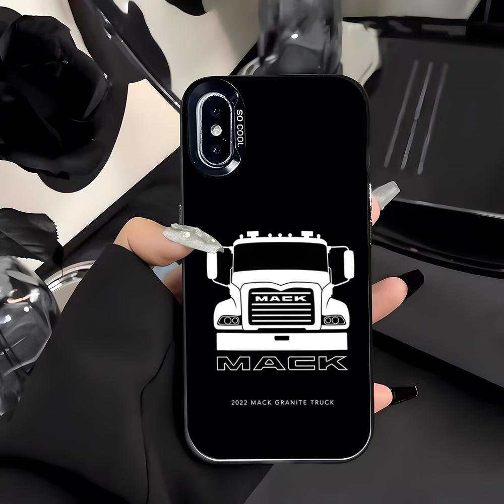 Чехол для телефона M-mackS Truck-k Логотип Для IPhone 17 Air 16 E 15 14 Plus 13 12 11 Pro Max Цветной Серебристый Чехол