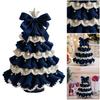 DIY Crochet Christmas Tree Kit Handmade Holiday Decoration Set Beginner Crochet DIY Christmas Tree Kit Xmas Party Decorations