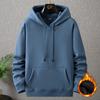 Solid Color Hoodies Men Plus Size Hoodies Autumn Winter Thick Fleece Hoodie Big Size 12XL Hooded Pullover