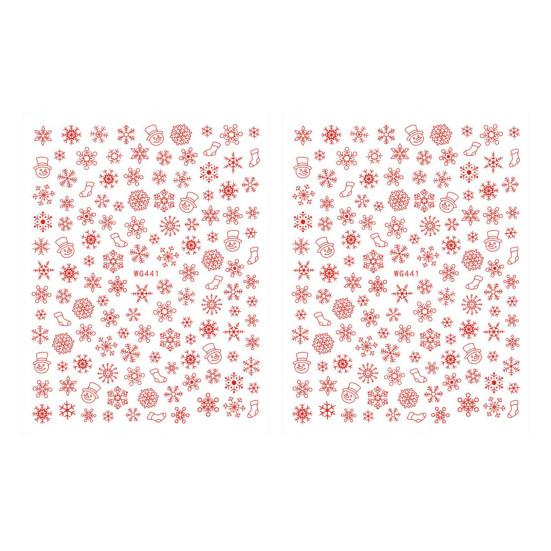 1/2 шт. Красочные наклейки для ногтей в виде снежинок, самоклеящиеся, DIY, для дома, салона, зимние, рождественские, снежинки, женские, наклейки для украшения искусственных ногтей