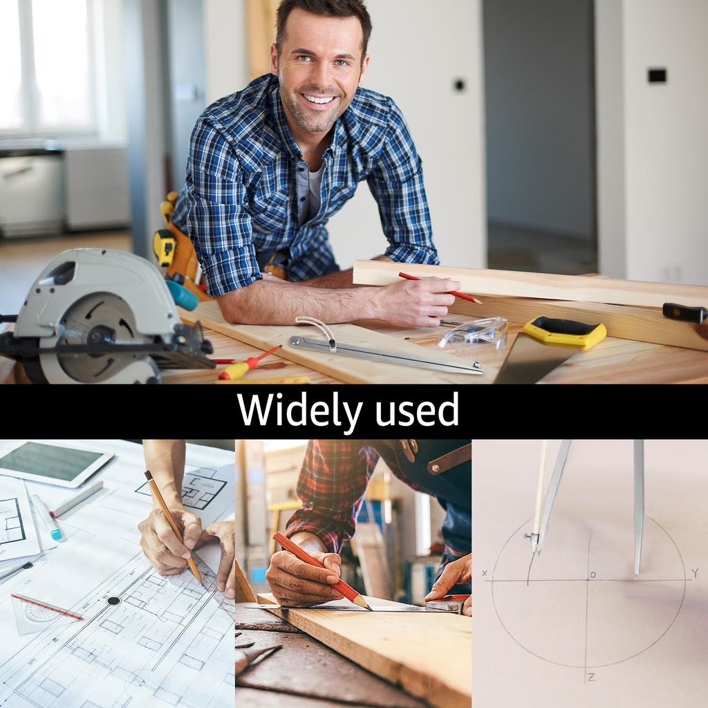 Деревообрабатывающий циркуль Рисовальный циркуль Плотницкий циркуль 16 дюймов Инструмент для круговой разметки Инструмент для разметки дизайна Для геометрического рисования Черчения