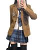 QOOLY School Uniform Cosplay Costume for High School British for Commuting To School or Includes Size M Girls, Spring/Autumn, Style, Commuting,