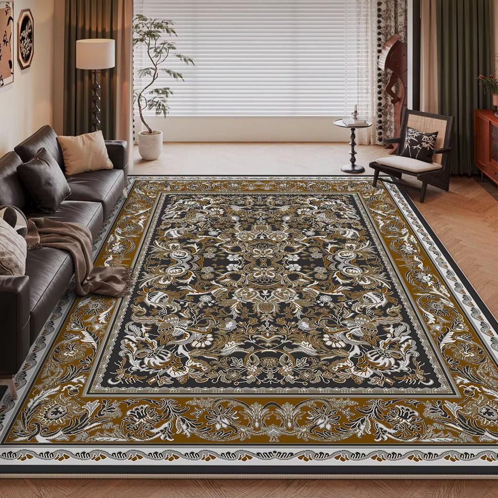 Богемия Золотой Делюкс Ковры для Гостиной Украшение Спальни Противоскользящие Коврики для Пола Большой Ковер Ковер для Гостиной Персидский Ковер Моющийся