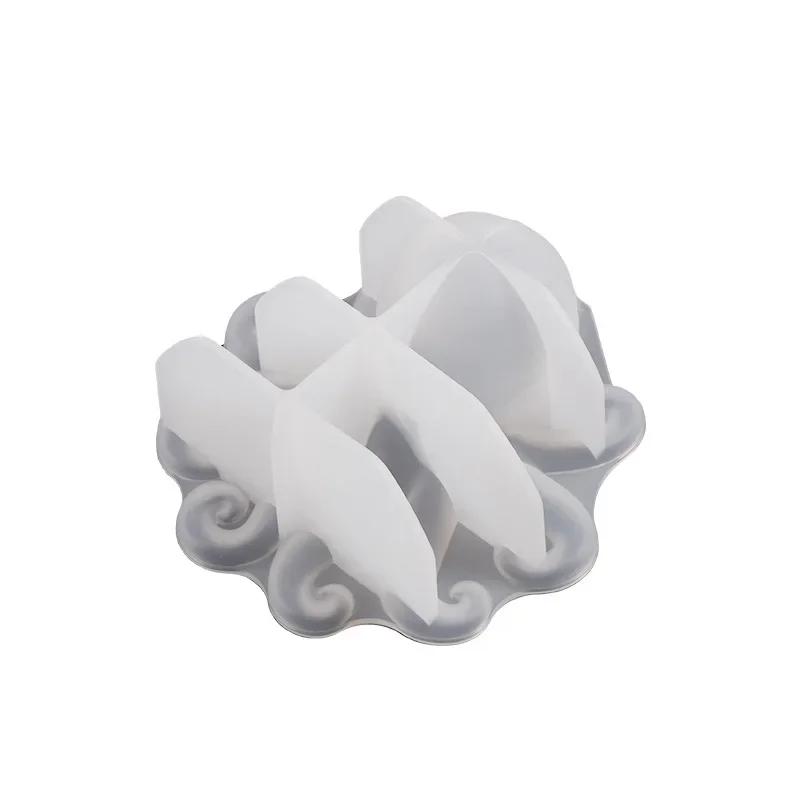 3D форма для осьминога из силикона, сделай сам, ручная работа, форма для гипса из кристальной эпоксидной смолы, настольное украшение, товары для изготовления домашнего ремесленного декора