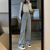 2024 New Fashion Wide Leg Jeans Women's New High Waist Loose Straight Leg Pants