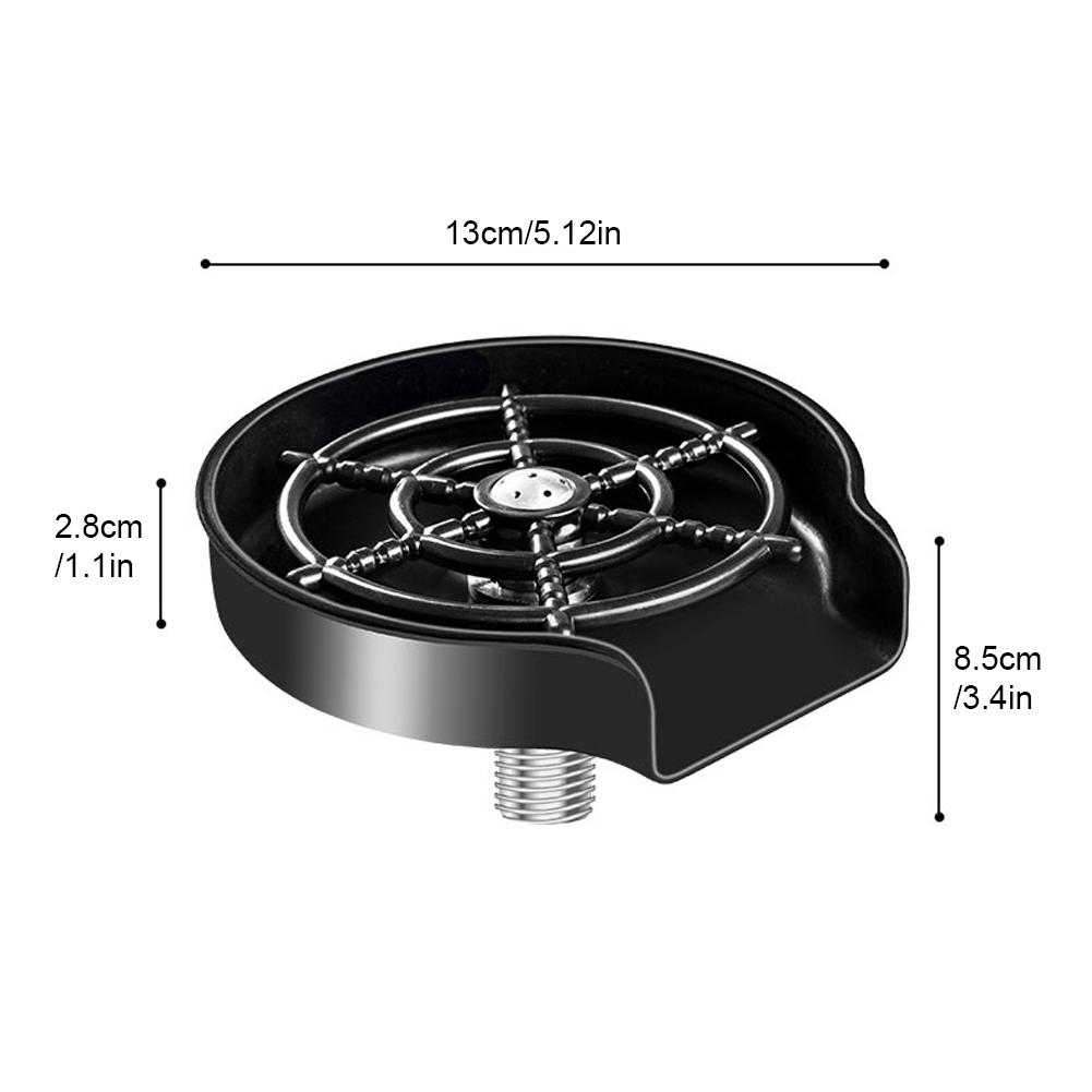 Automatic Glass Rinser Bar Beer Milk Tea Cup Cleaner Automatic Glass Cup Washer Bottle Washer Kitchen Sink Accessories