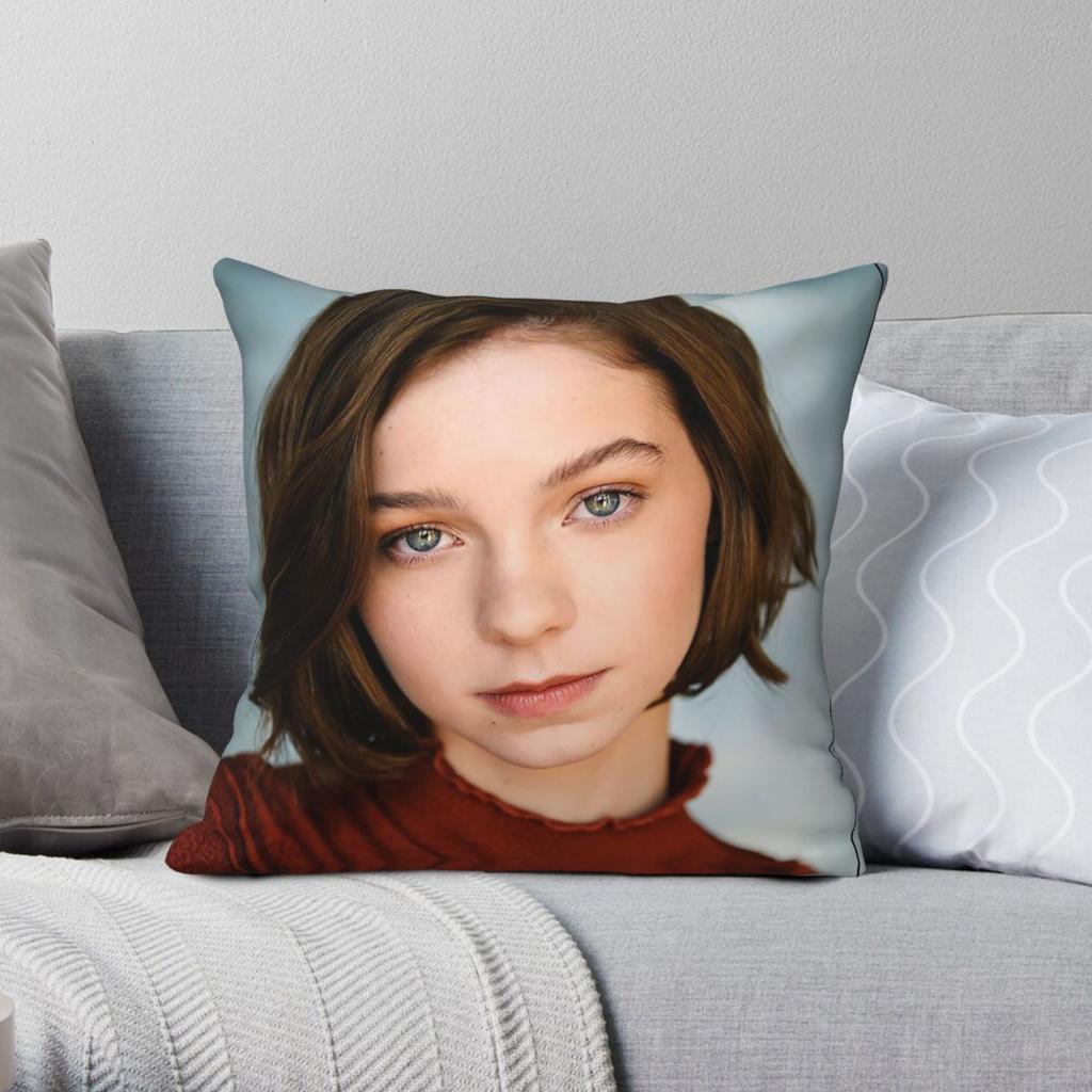 Эмма Майерс Актриса Наволочка Полиэстер Лен Бархат Креативная Молния Декоративная Комнатная Наволочка Оптом