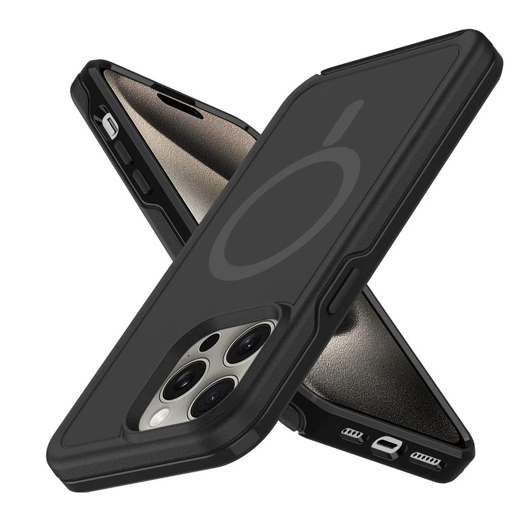Чехол-бампер с ощущением кожи для IPhone 15 14 13 12 11 Pro Max Plus IPhone15 для Magsafe, противоударный чехол с магнитной беспроводной зарядкой