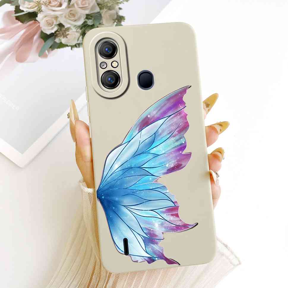 Чехол для Itel A58 Чехол для Itel A49 Милая Бабочка Ударопрочный Чехол для Телефона Для Itel A58 ItelA49 Задняя Крышка Мягкий Силикон Fundas