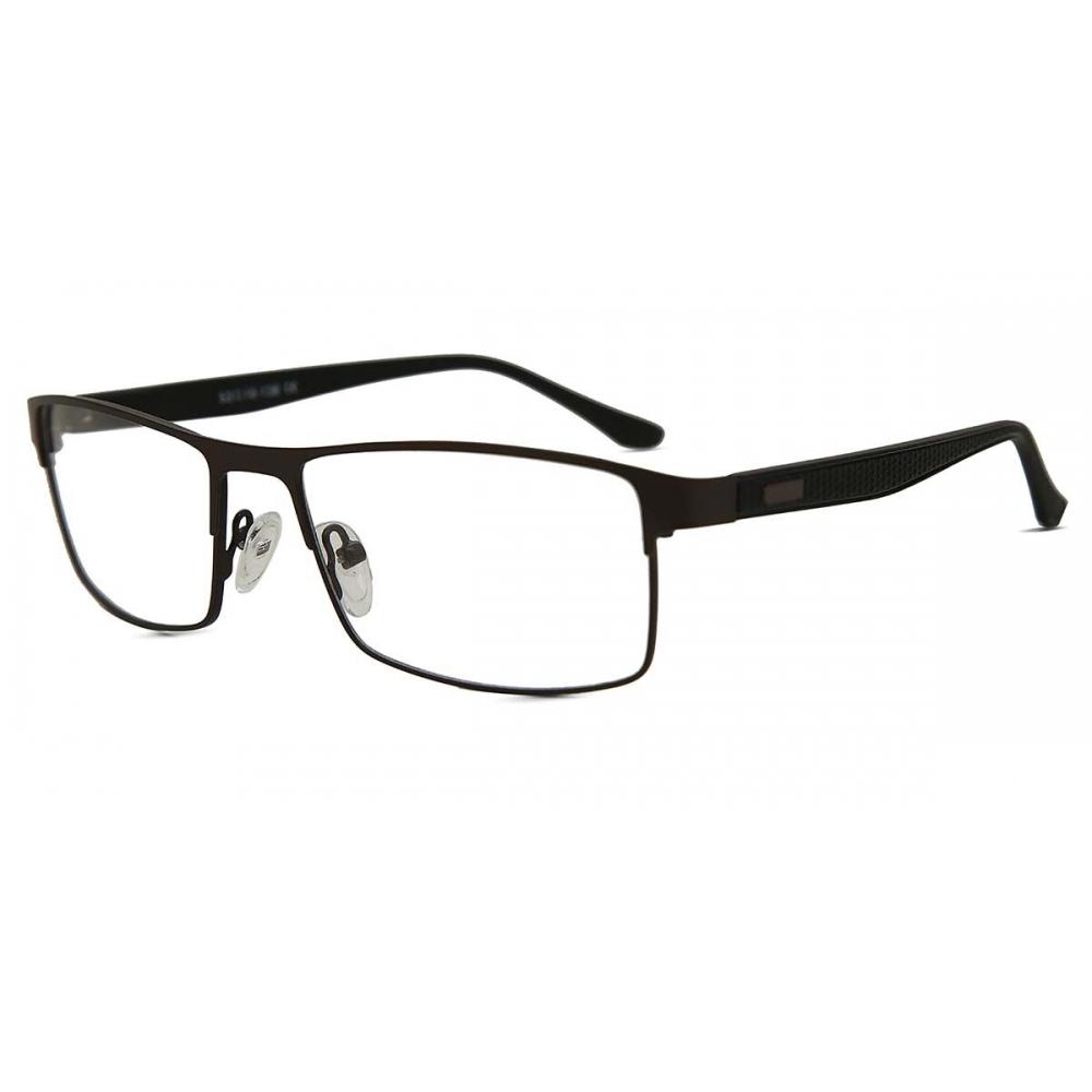 Full Rim Rectangle Dark Gunmetal Smartbuy Collection Arrow Asian Fit 611f Fashion Men Eyeglasses
