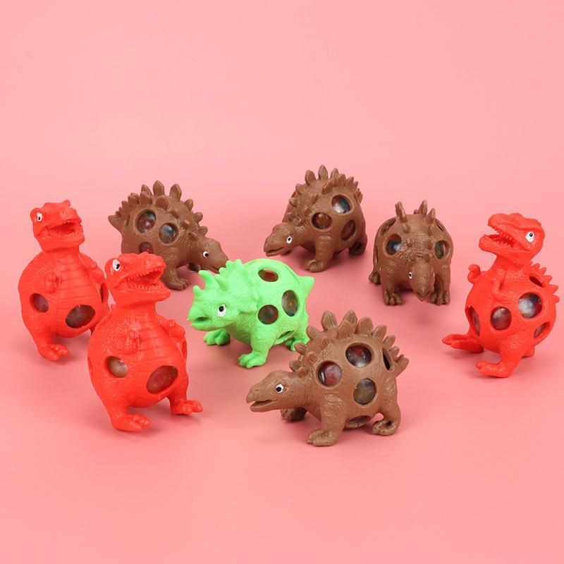 Dinosaur Grape Balls Fidget Toy Steamed Stuffed Dinosaur Squeeze Toy Slow Rising Kawaii Dinosaur Stress Relief Toys Kids Gift
