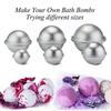 2Pcs Cake Shape Mold Ball Reusable Aluminum Alloy DIY Baking Tool Accessories