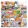 50 Big-Eyed Animal Waterproof Graffiti Stickers for Phones, Laptops, Water Cups, Stationery, and Pencil Cases