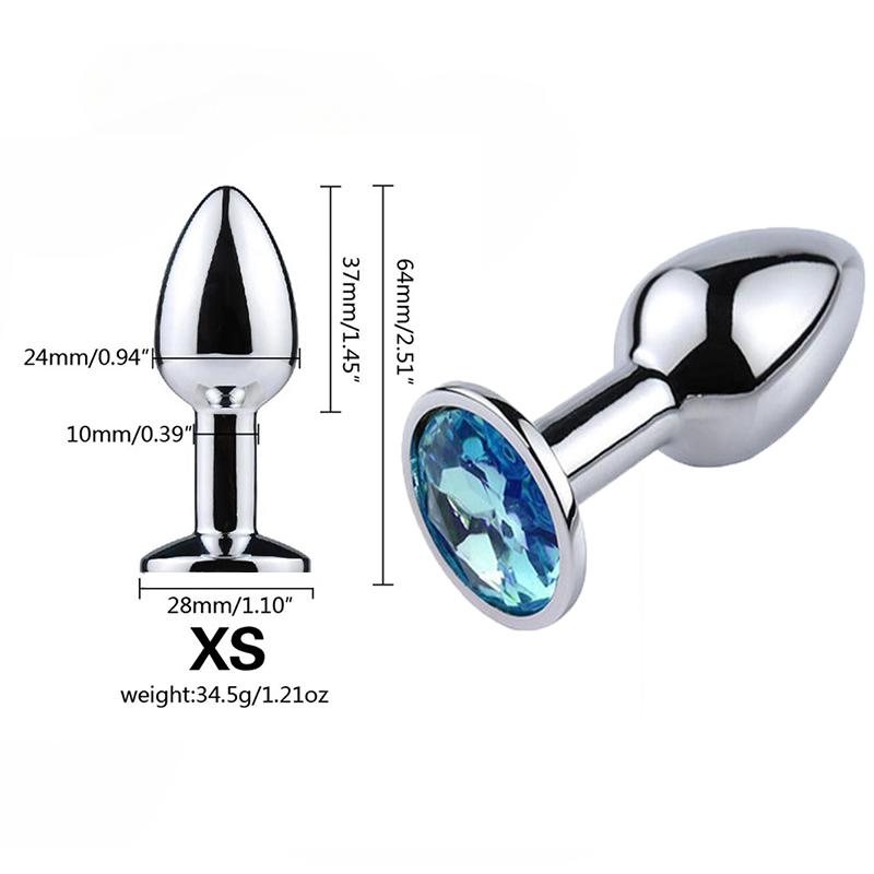 Мини Анальная пробка Игрушки для взрослых Для мужчин Женщин Анальная пробка Металл Эротика Интимная Эротика Секс-игрушки Пары Товары для взрослых XXS XS SML