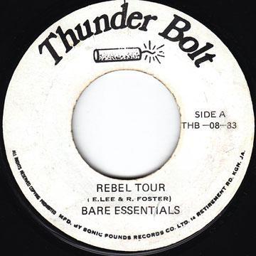 7-дюймовая пластинка BARE ESSENTIALS Rebel Tour THB0883 Thunder Bolt Ямайка Регги Ска Даб Б/у