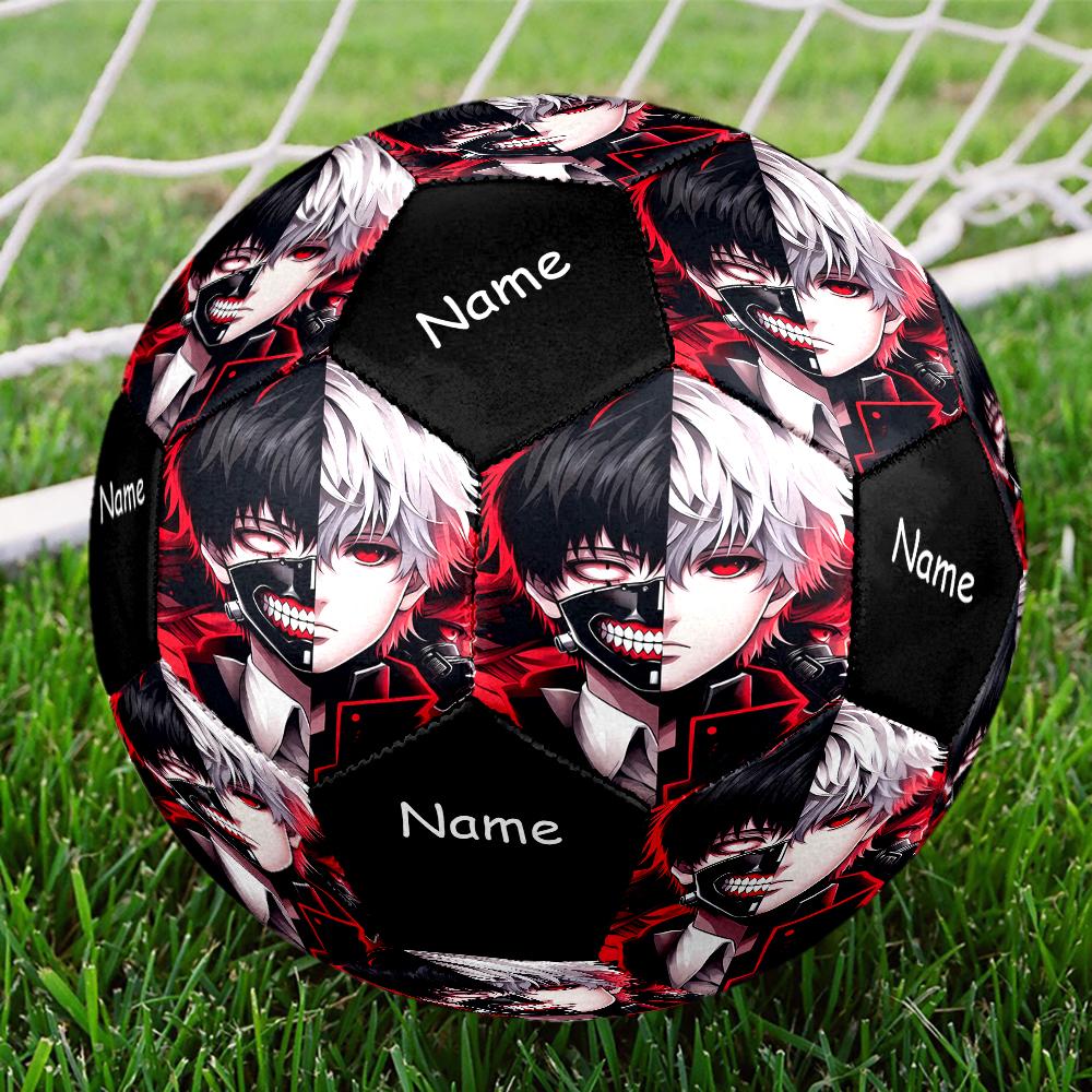 Custom Name Tokyo Ghoul Theme Size 5 Soccer Ball, Suitable for Both Indoor and Outdoor Matches, a Gift Suitable for Everyone.