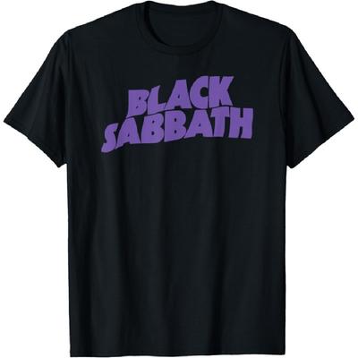 Футболка с фиолетовым логотипом Black Sabbath