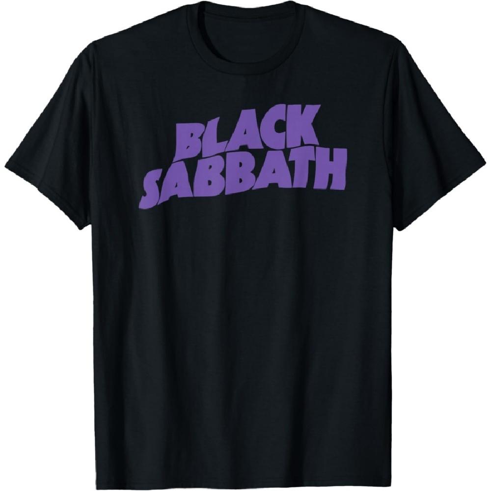 Футболка с фиолетовым логотипом Black Sabbath