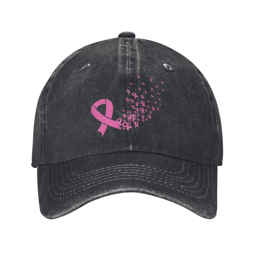 Breast Cancer Ribbon Wonder Baseball Cap Vintage Distressed Denim Washed October Fighter Snapback Outdoor Adjustable Hats