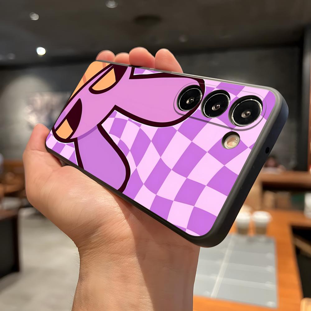 Потрясающий D-Digital C-Circus Чехол для телефона Samsung A56 A36 A26 A16 A15 A25 A35 A55 A14 A34 A24 A54 Черный Мягкий Чехол