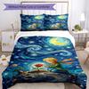 3pcs The Little Prince Bedding Set Duvet Cover Closure Includes 1 Duvet Cover & 2 Pillowcases, Soft and Comfortable for All Seasons.