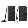 For Oppo Reno13 F 5G/4G Wallet Case with Shoulder/Wrist Strap Leather Phone Cover Stand
