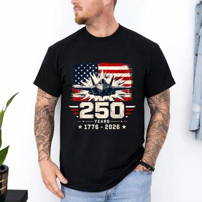 Футболка к 250-летию США, патриотическая, 250 лет, американский, 4 июля