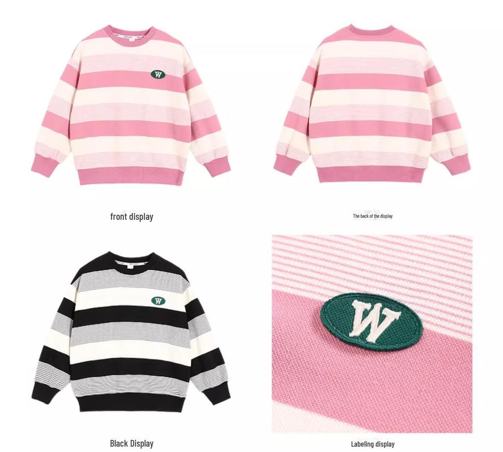 Весна и осень 2023 года, модный свободный свитер и топ для детей