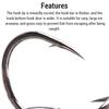 100pcs Fishing Hooks Barbed Fishhook for Saltwater Freshwater High Carbon Steel