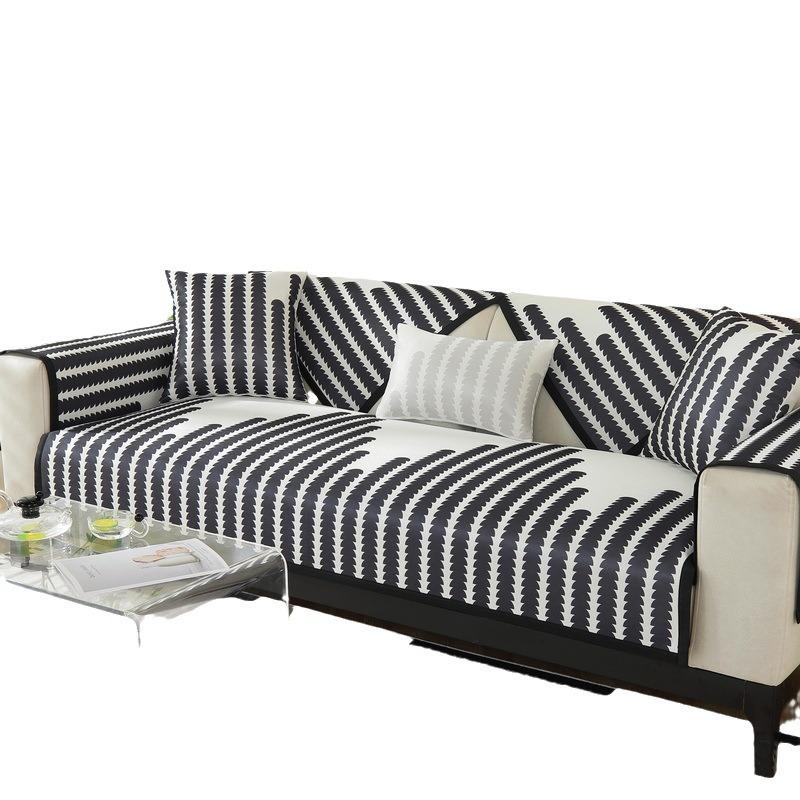 Summer Sofa Cushion Summer Mat Cushion Summer Ice Silk Cool Pad Non-Slip Leather Sofa Cover Cover Cloth