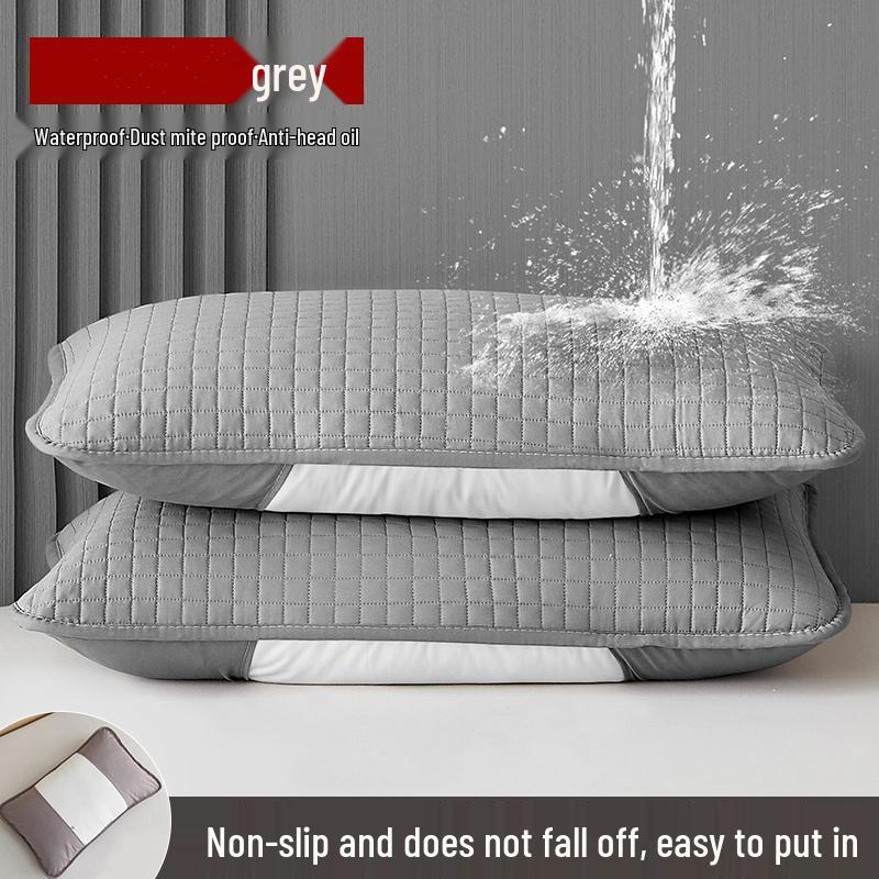 Sweatproof Mite-Proof Pillowcase: Anti-Oil & Stain, Protective Nano Isolation Layer for Men & Women.