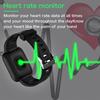 ID116Plus HR Smart Bracelet Test de Fréquence Cardiaque waterproof et anti-perdu rappel de message et appel noir
