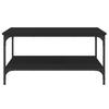  Coffee Table, Black, 80x80x40 Cm, Wood-based Material